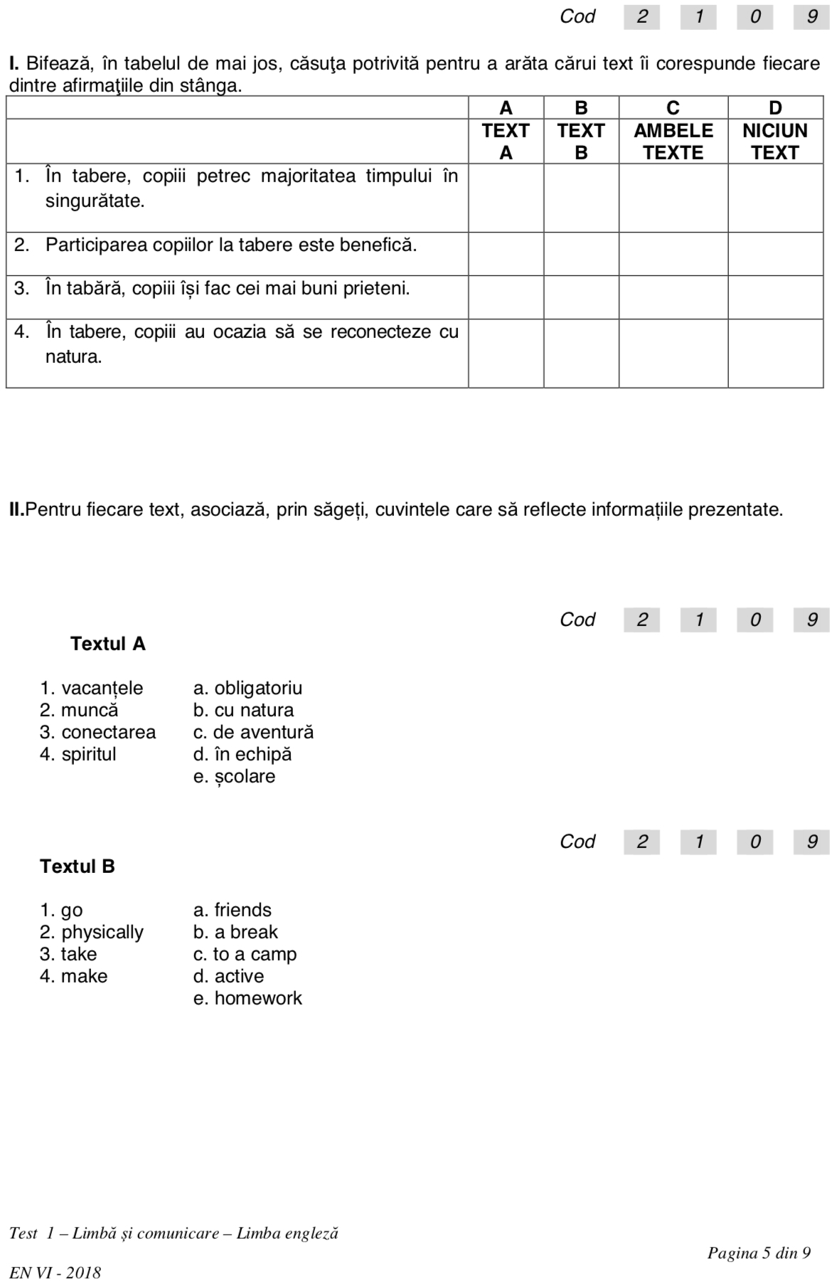 Evaluarea La Clasa A VI-a 2019: Începe Testarea Elevilor La Limbă și ...